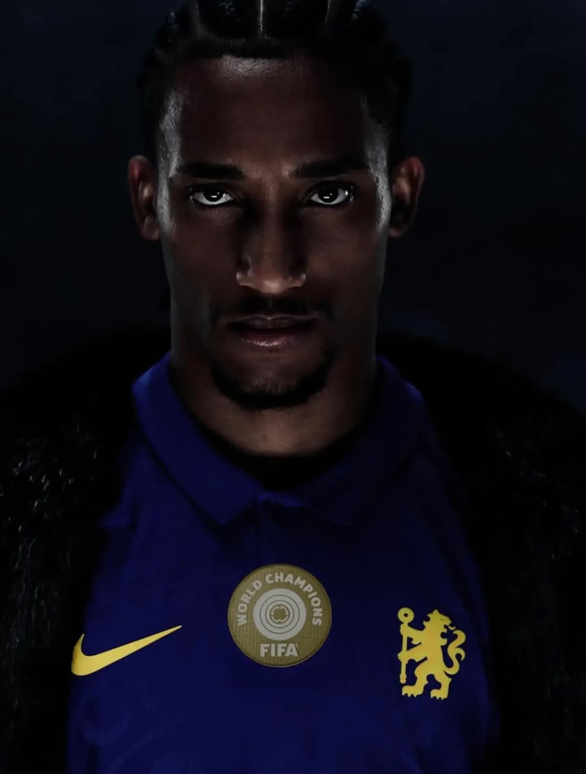 Bannière Chelsea — maillot 2026/2027 dans l'ambiance du stade