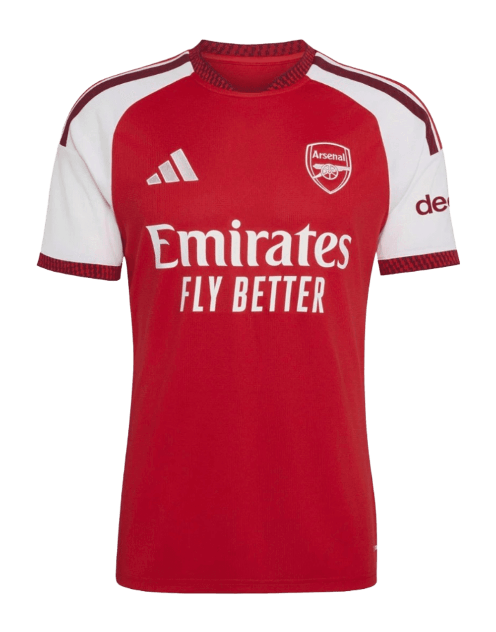 Maillot domicile Arsenal 2026/2027, vue avant