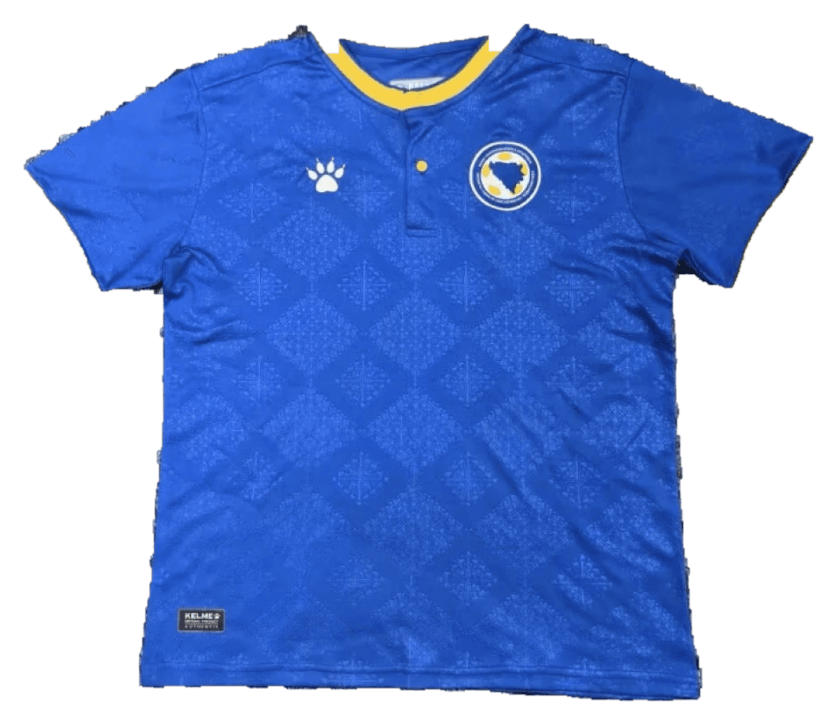 Maillot domicile — Bosnie-Herzégovine, Coupe du Monde 2026, vue avant